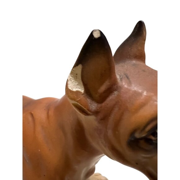 Vintage Ceramic Boxer Dog Figurine Made in Japan - Picture 6 of 8